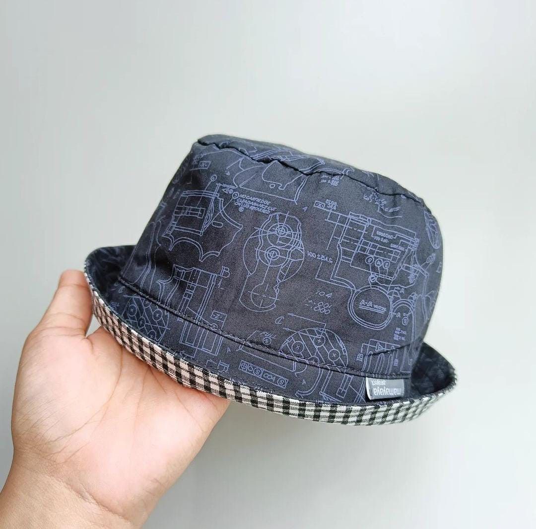 BUCKET HAT_A4213_MECHANIC HITAM_48