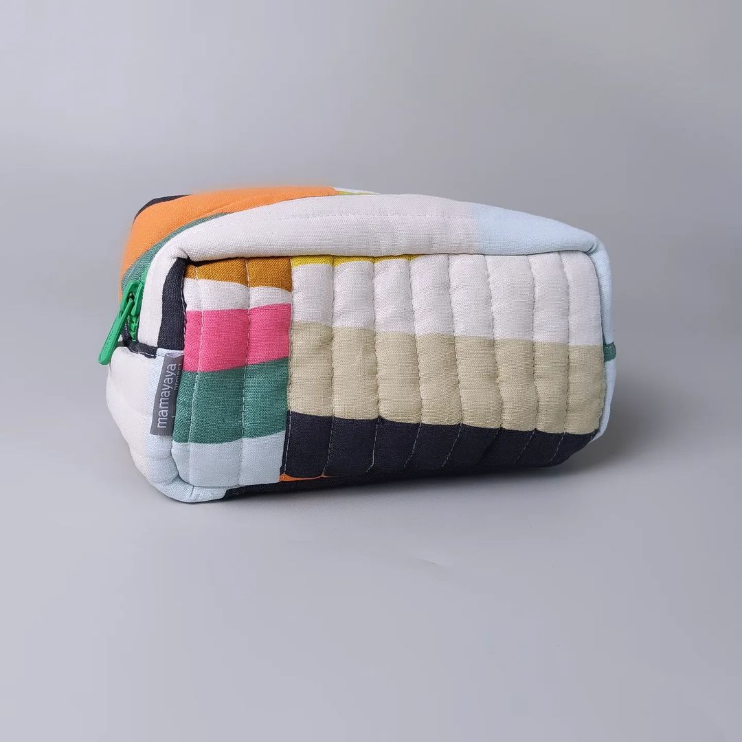 COSMETIC POUCH QUILTED_C6050_AWNING STRIPE