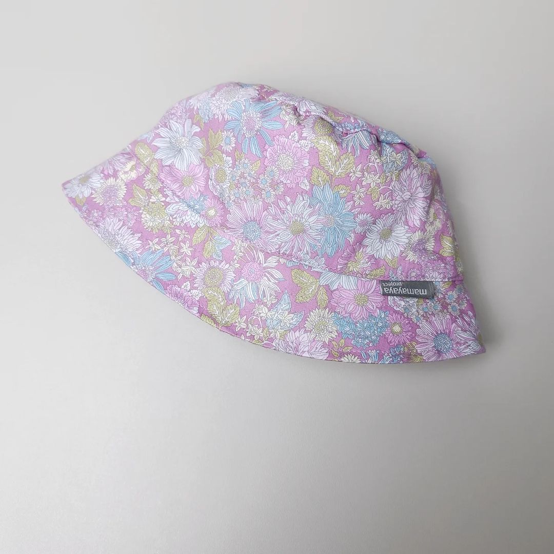 BUCKET HAT_A6084_BUNGA KRISAN UNGU_60