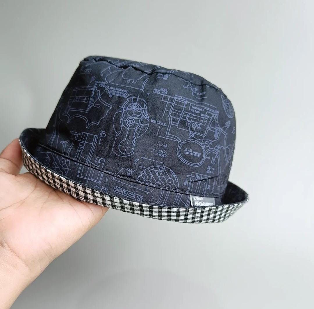 BUCKET HAT_A4213_MECHANIC HITAM_48