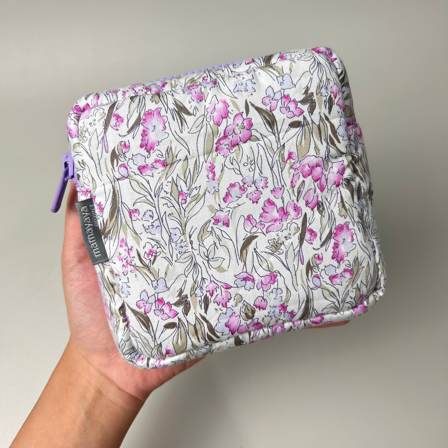 MINI POUCH PUFFY_A7031_BUNGA BEE PLANT