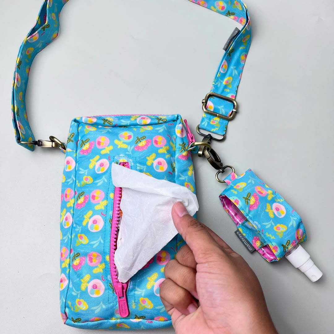PHONE WALLET POUCH (PWP) + HS HOLDER_C7088M_MINI AMARA LIGHTSEA (MILKY)