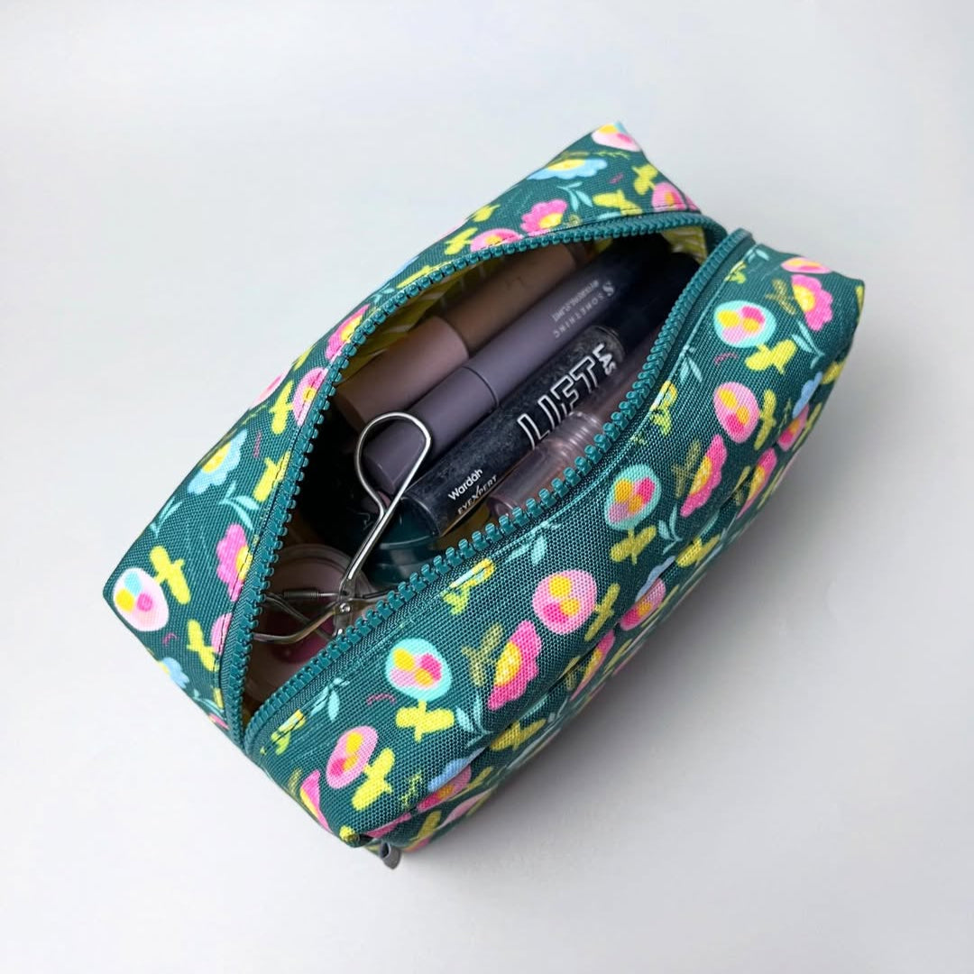 COSMETIC POUCH_C7087_MINI AMARA FOREST GREEN