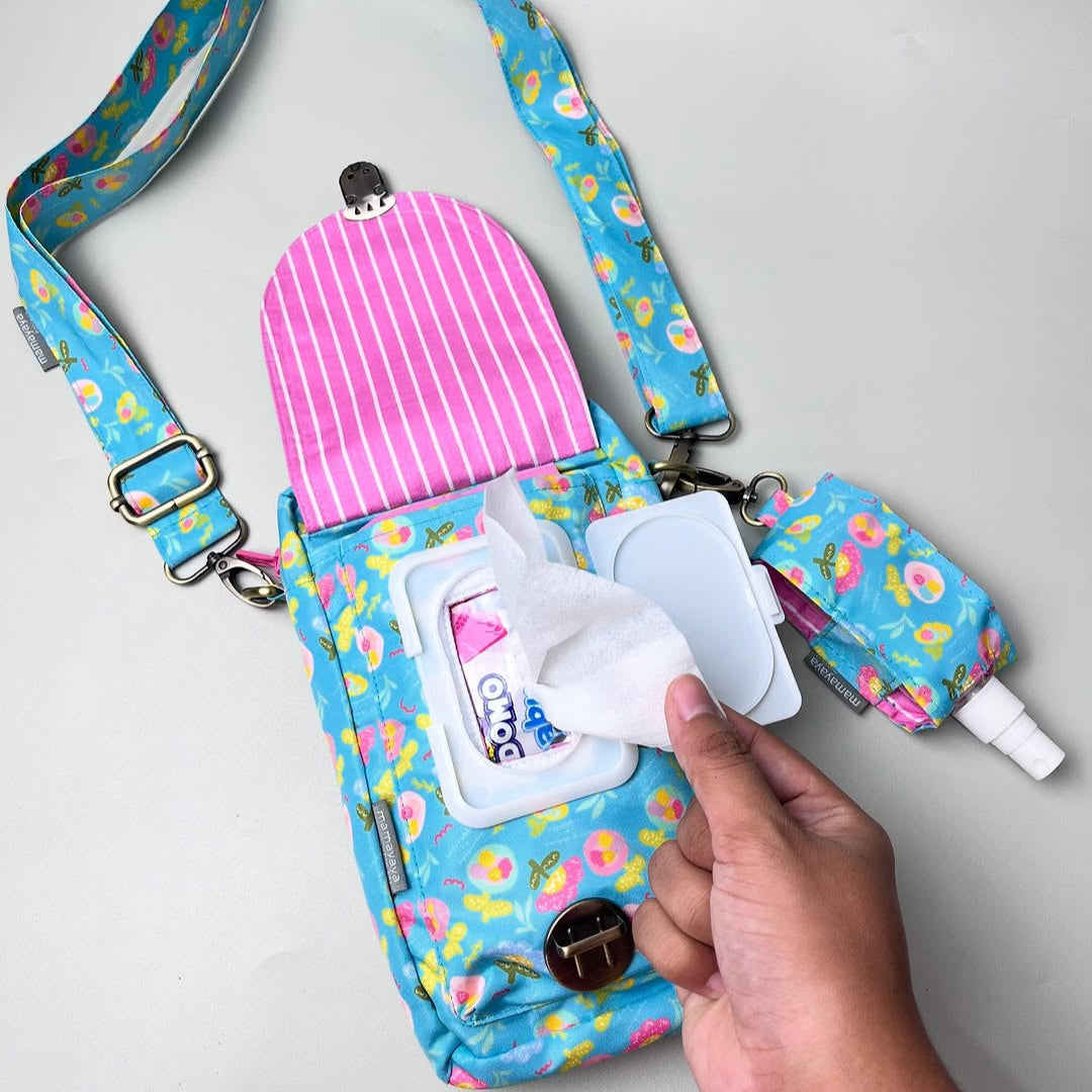 PHONE WALLET POUCH (PWP) + HS HOLDER_C7088M_MINI AMARA LIGHTSEA (MILKY)