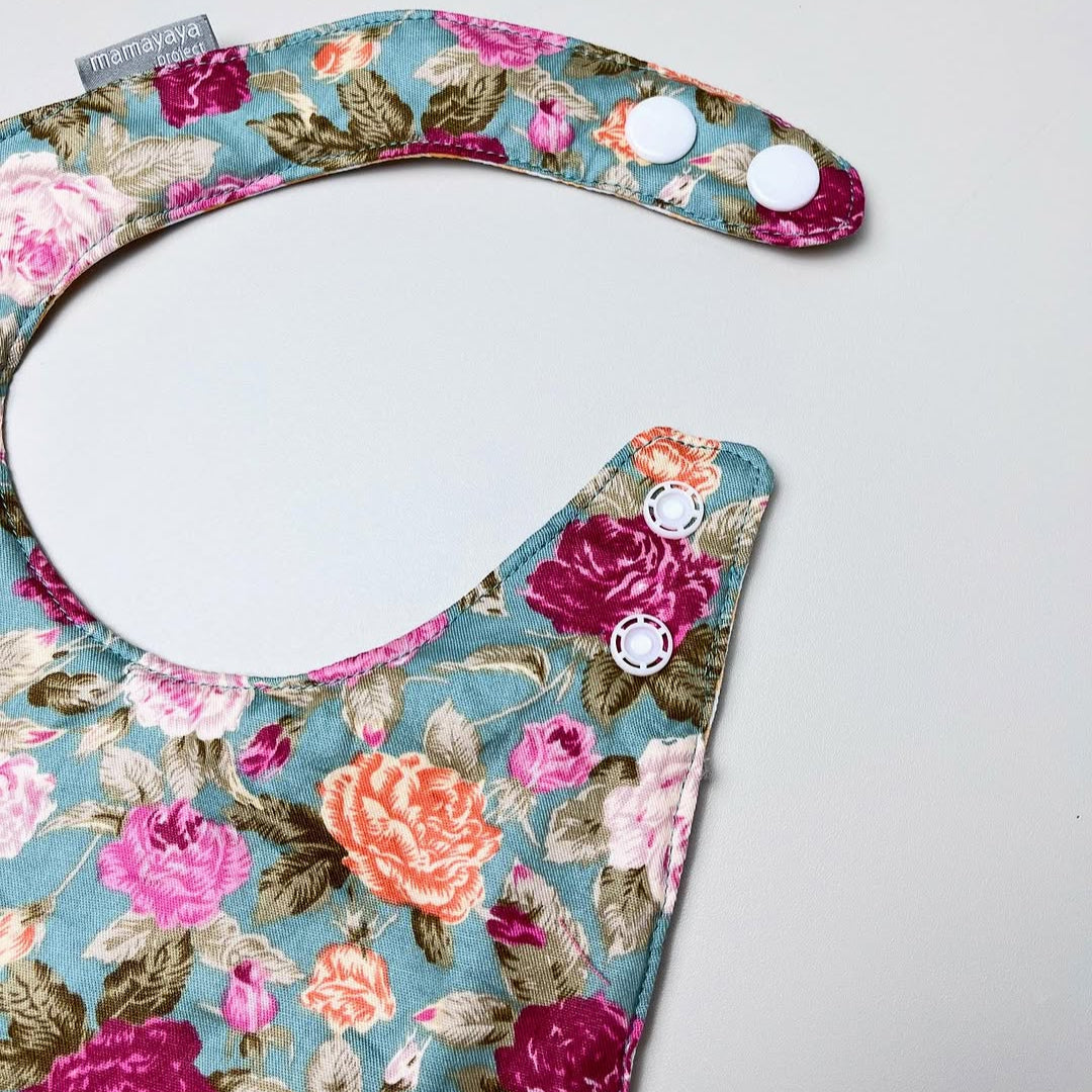 ROUND BIBS_A7161_CAMELIA HIJAU