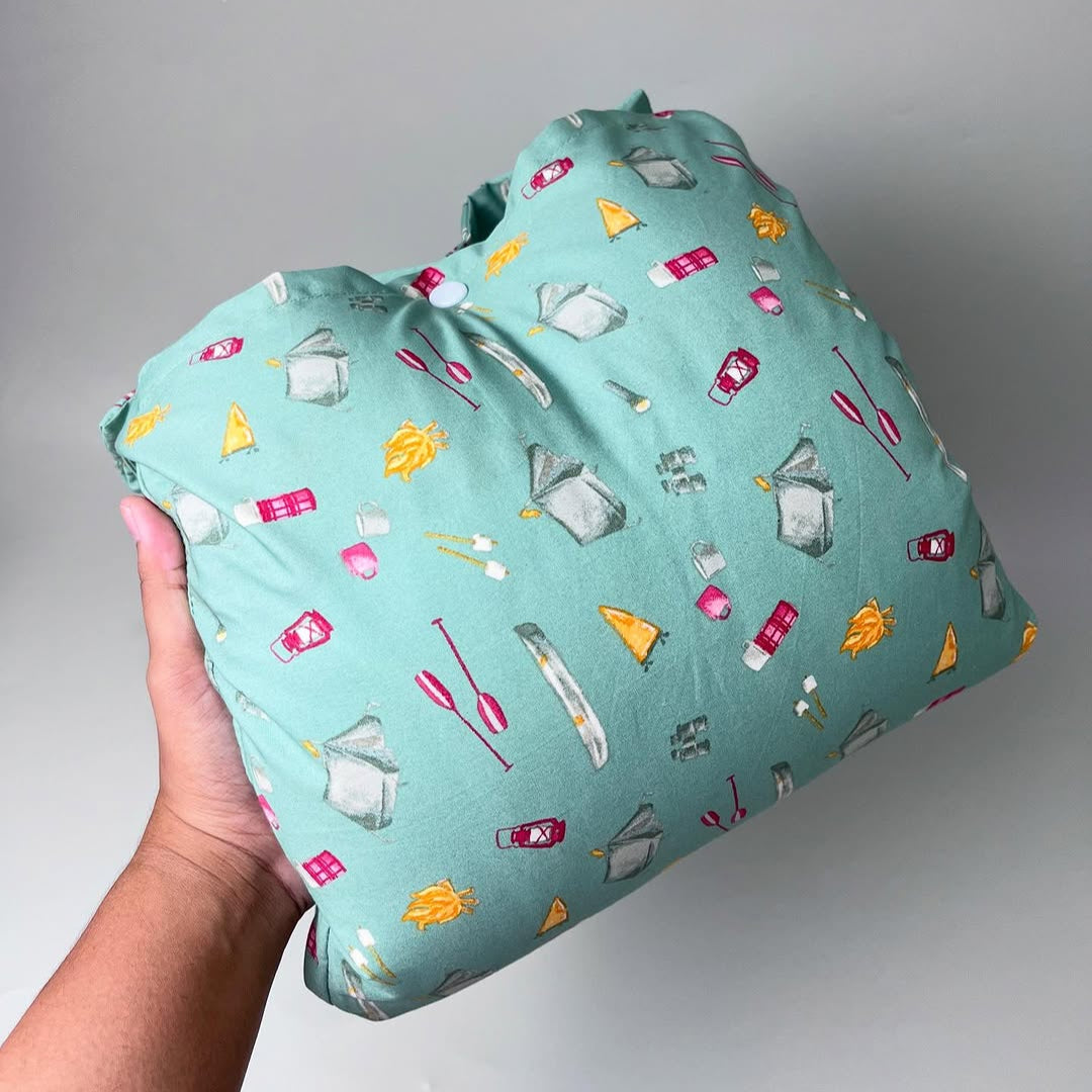 TRAVEL NURSING ARM PILLOW_A6336_CAMPING HIJAU