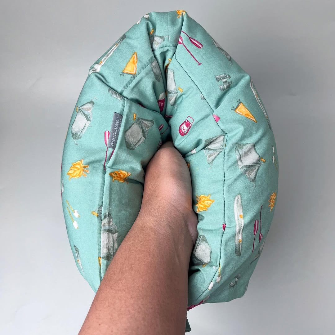 TRAVEL NURSING ARM PILLOW_A6336_CAMPING HIJAU