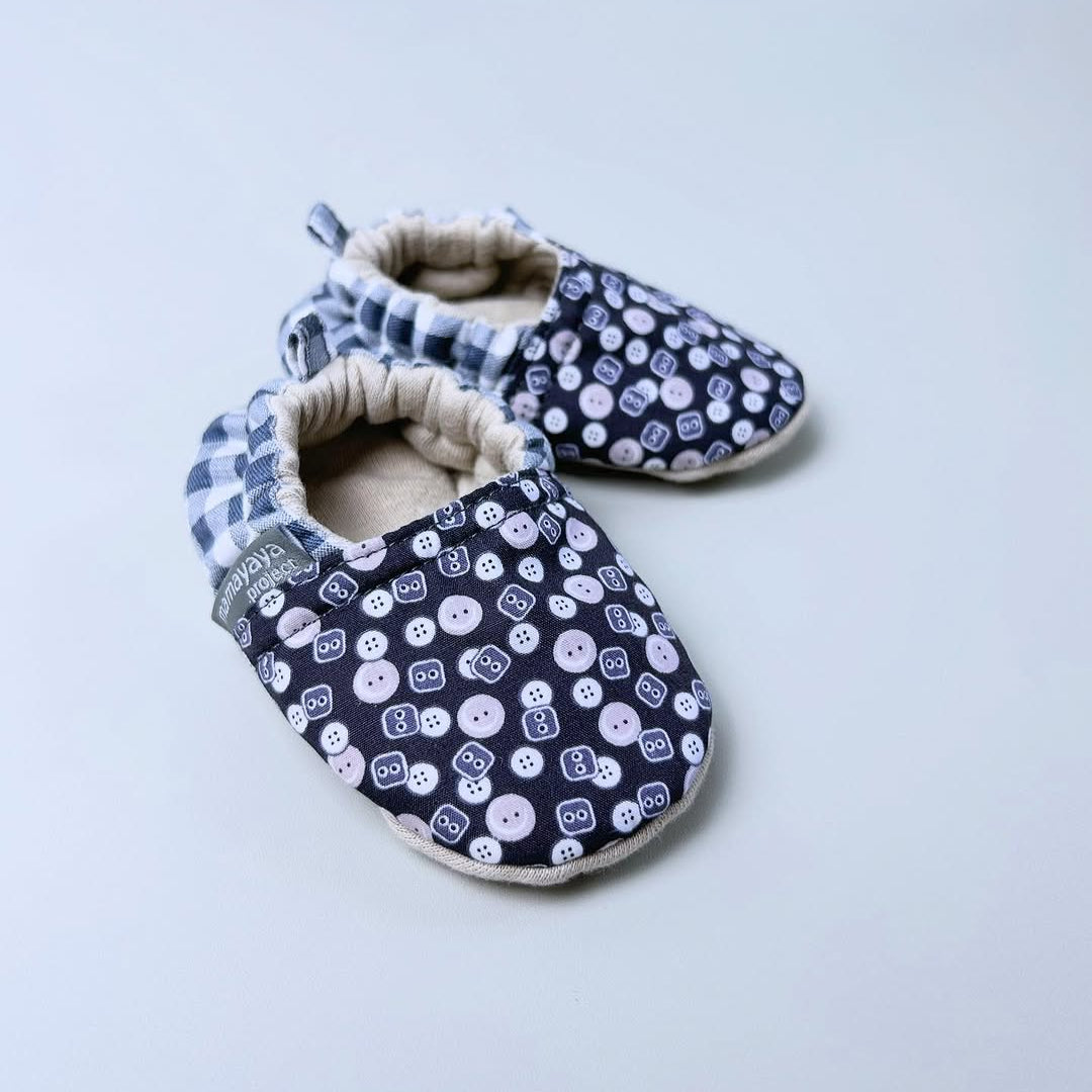 BABY SHOES_A7077_KANCING ABU_(9-12)