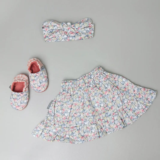 Copy of BABY SET | SKIRT | TOP KNOT | BABY SHOES