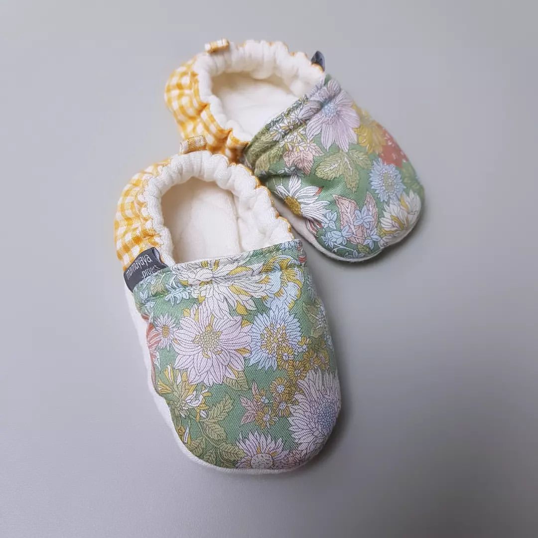 BABY SHOES_A6129_BUNGA KRISAN GREEN_(3-6)