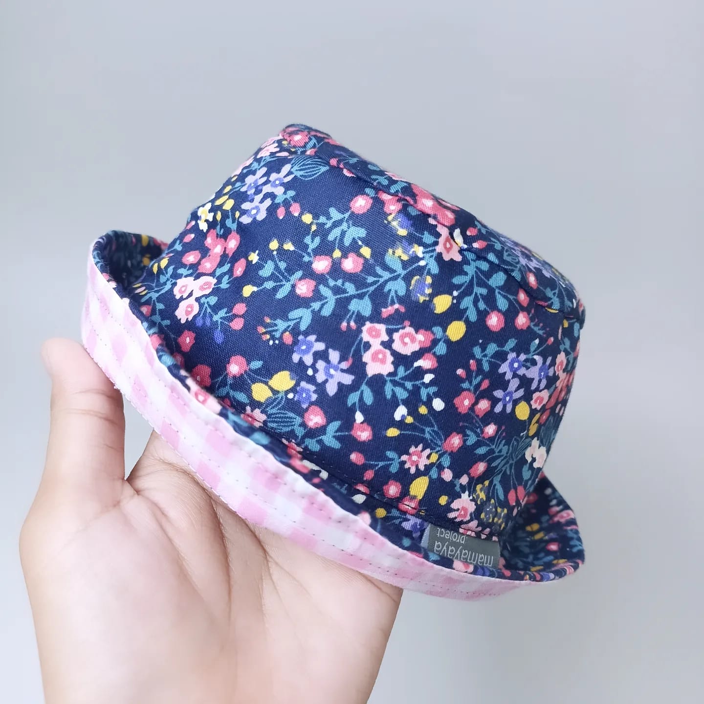 BUCKET HAT_A6154_DAFFODILS NAVY_56