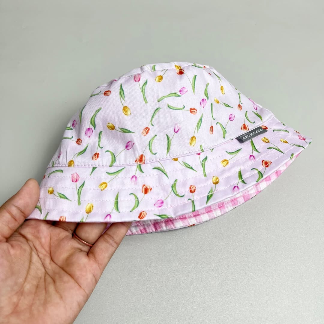 BUCKET HAT_A6419_TANGKAI TULIP PINK_54