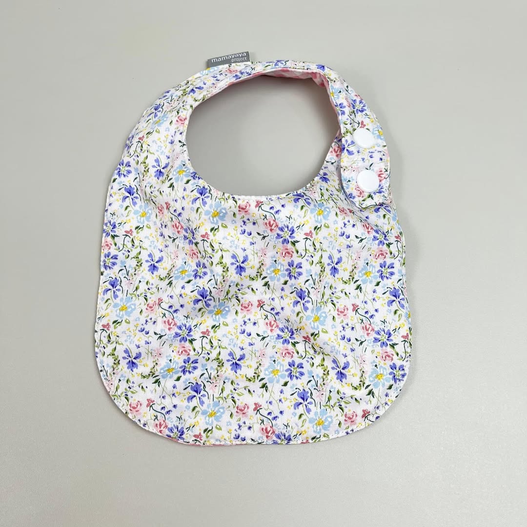 ROUND BIBS_A6422_BUNGA HOYA BIRU
