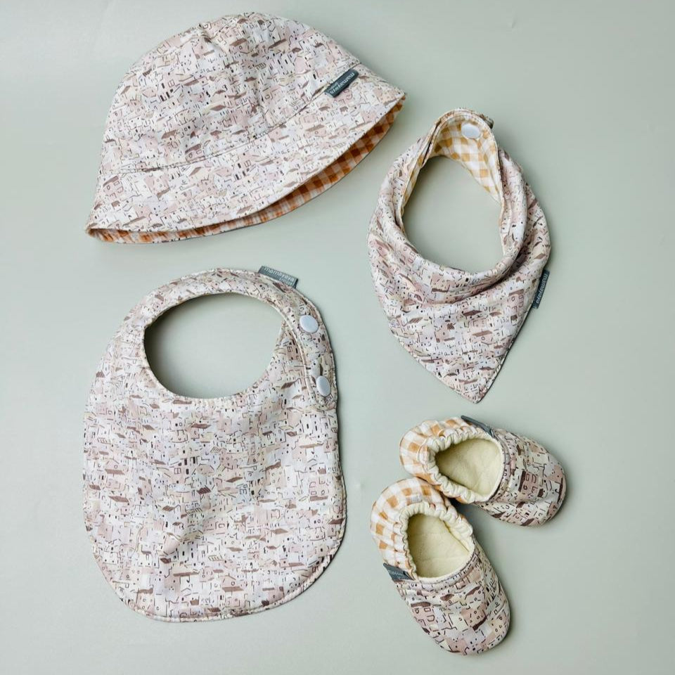 SET BABY | BUCKET HAT | BIBS | BABY SHOES_A7172_RUMAH COKSU