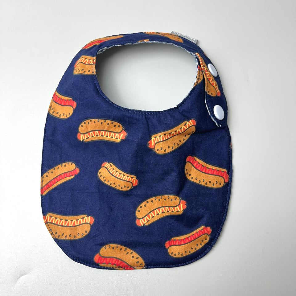 SET BABY | BUCKET HAT | BIBS | BABY SHOES_A7168_HOTDOG NAVY