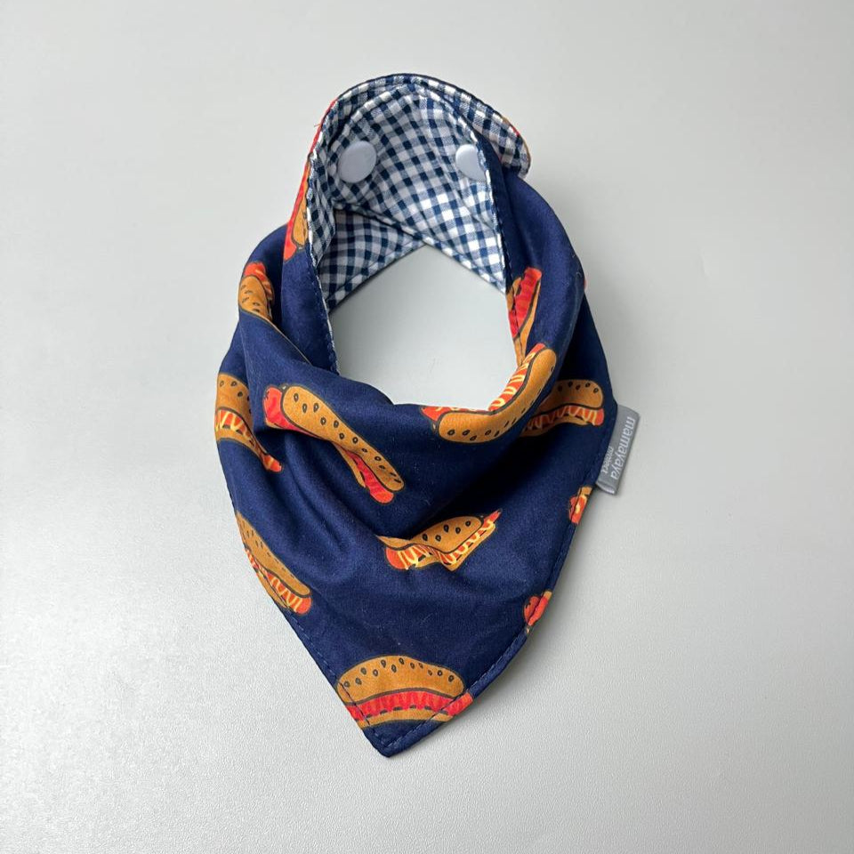SET BABY | BUCKET HAT | BIBS | BABY SHOES_A7168_HOTDOG NAVY