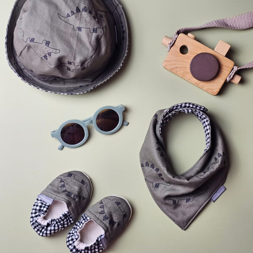 SET BABY | BUCKET HAT | BIBS | BABY SHOES_A7177_STEGO ARMY