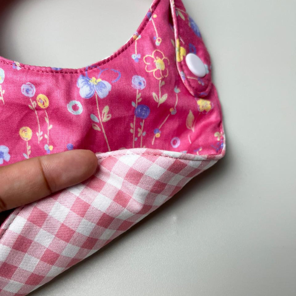 ROUND BIBS_A349_TANGKAI PANJANG DASAR PINK
