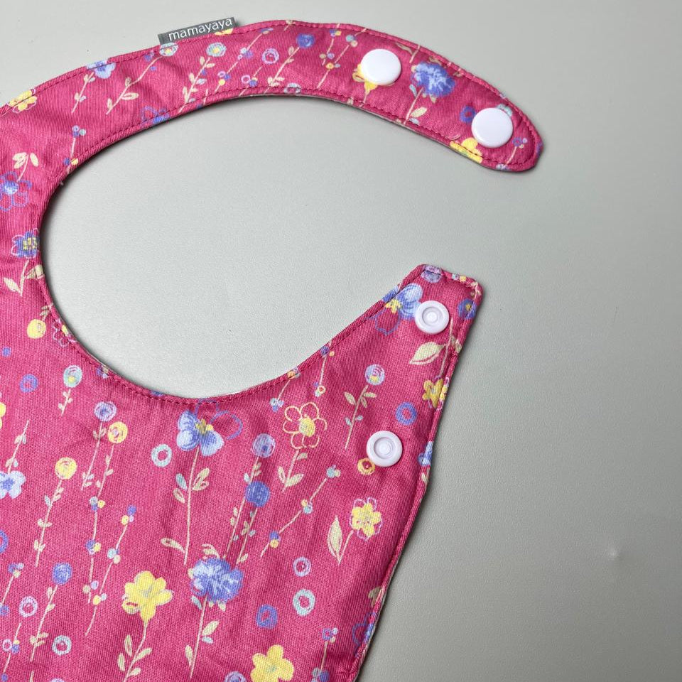 ROUND BIBS_A349_TANGKAI PANJANG DASAR PINK