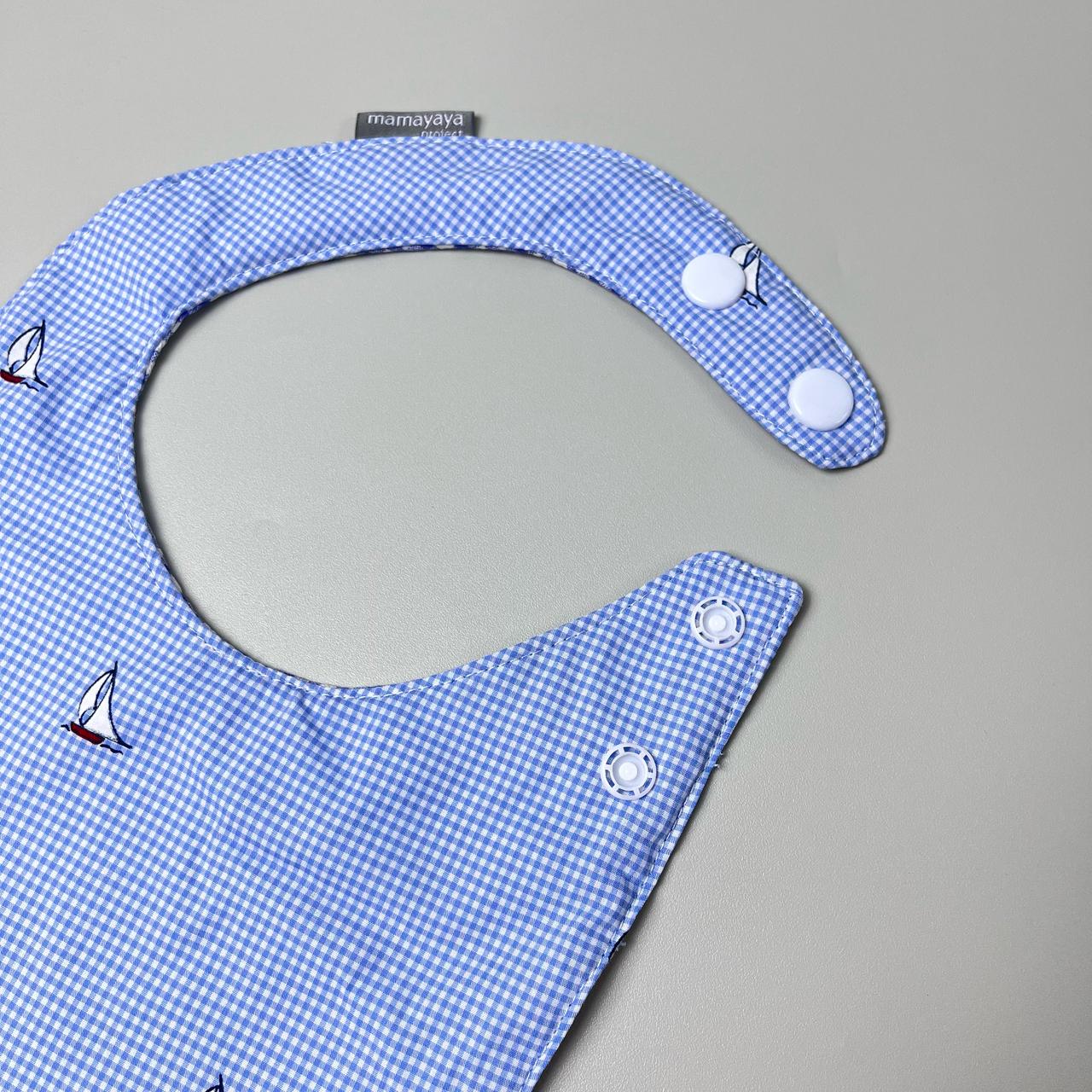 ROUND BIBS_A7214_PERAHU KOTAK BIRU