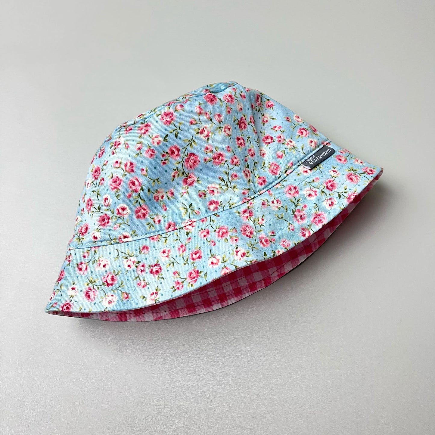 BUCKET HAT_A3008_ROSE DASAR BIRU_58