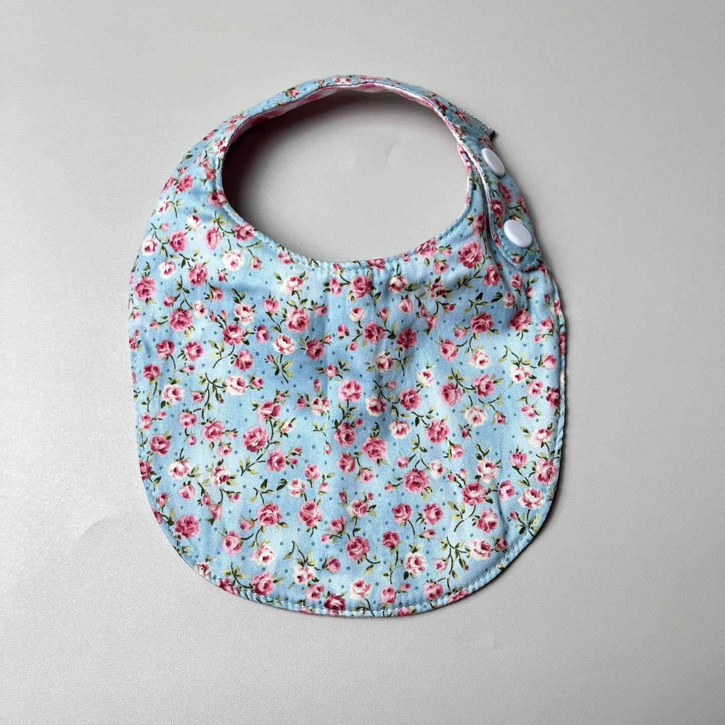 SET BABY | BUCKET HAT | BIBS | BABY SHOES_A3008_ROSE DASAR BIRU
