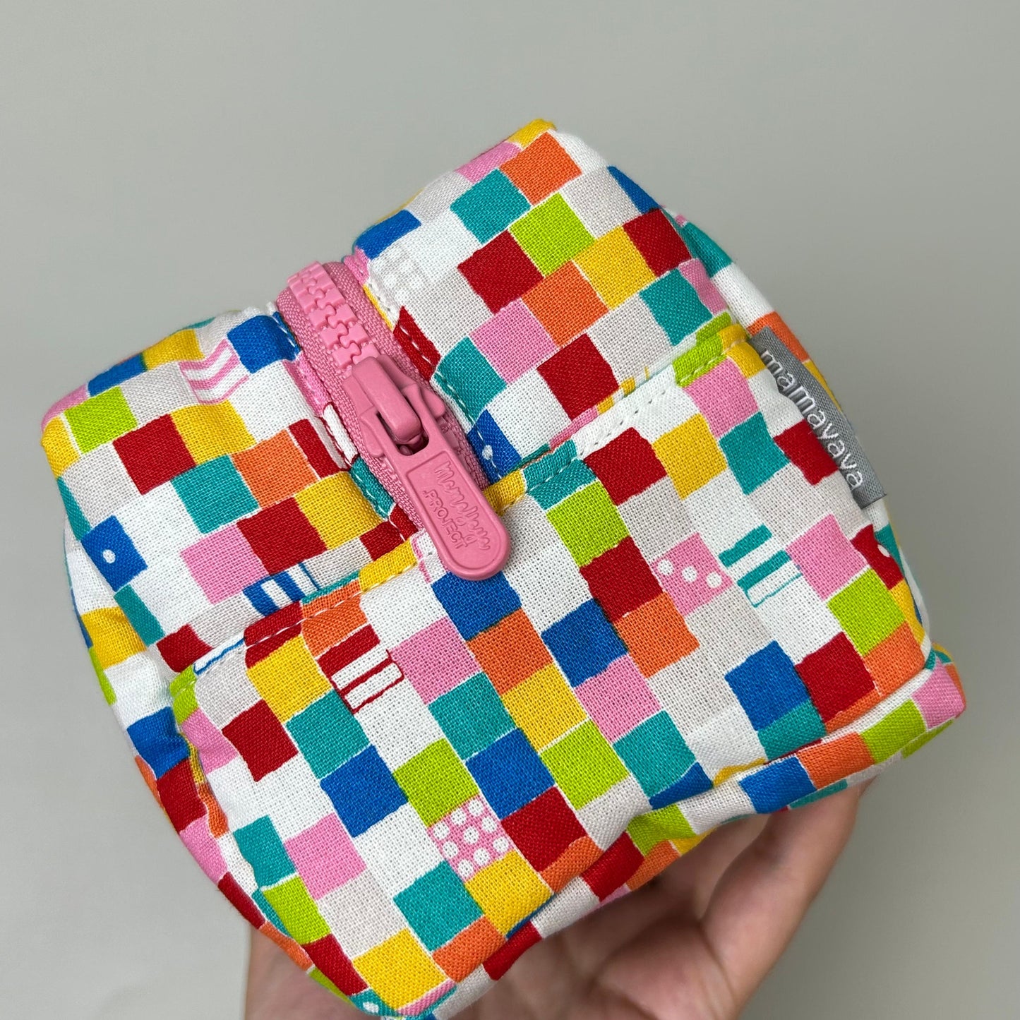 COSMETIC POUCH PUFFY_C7056_DADU MERAH