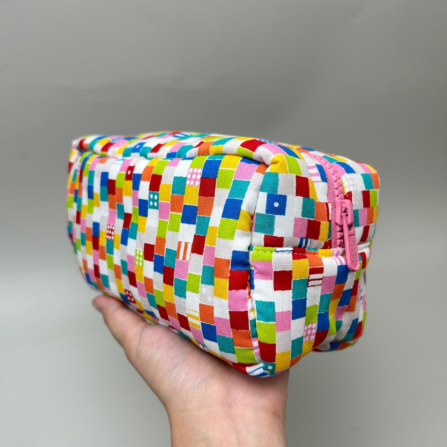 COSMETIC POUCH PUFFY_C7056_DADU MERAH