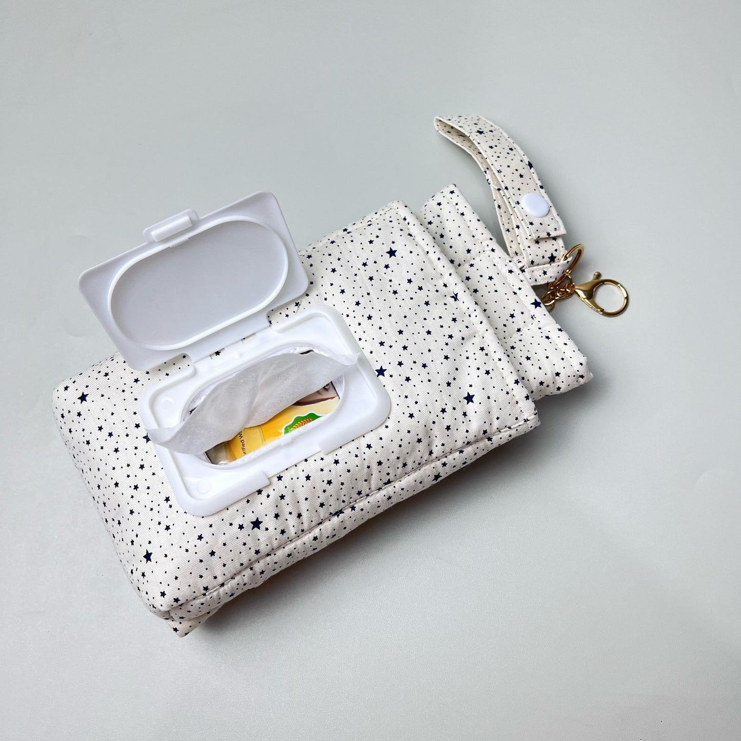 TISSUE POUCH 2 IN 1_A7277_BINTANG MINI NAVY DASAR PUTIH
