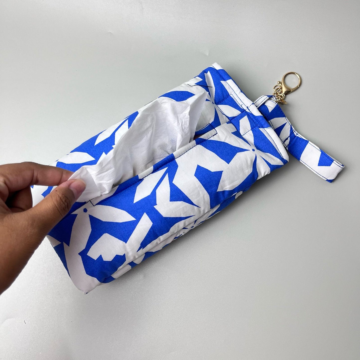 TISSUE POUCH 2 IN 1_A7255_CLEMATIS BIRU