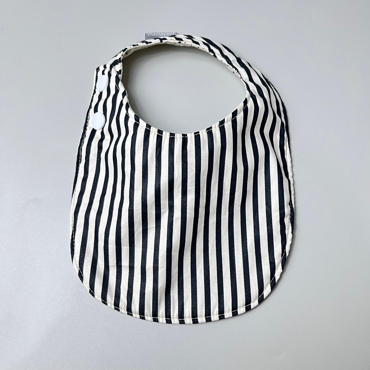 ROUND BIBS_A7013_MINI BINTANG DASAR PUTIH