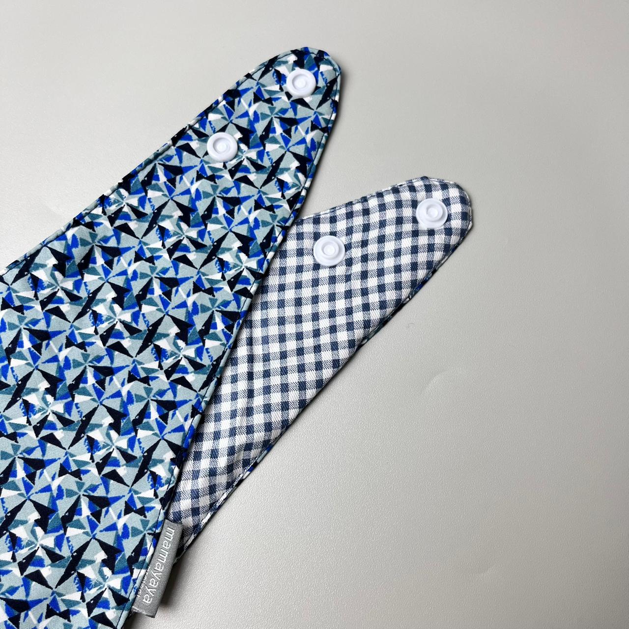 SCARF BIBS_A7264_ABSTRAK BIRU