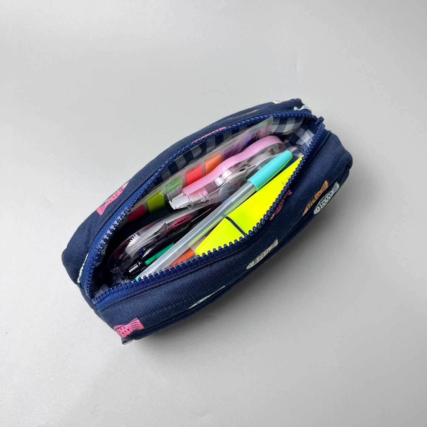 PENCIL CASE_A6355_IKAN NAVY TWILL