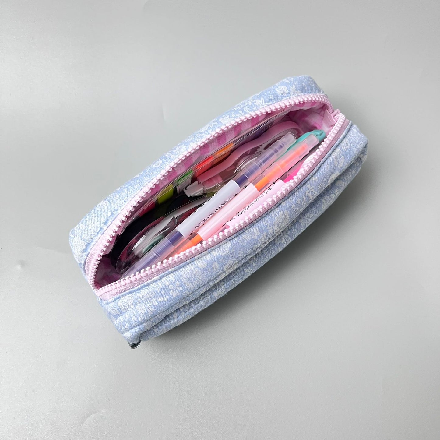 PENCIL CASE_A7113_DANDELION BLUE
