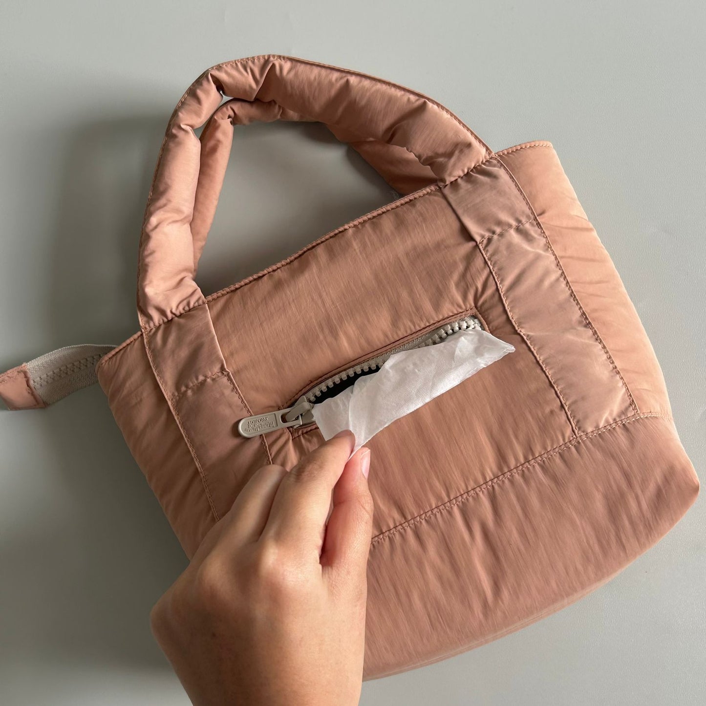 STB - SMALL TOTE BAG_CHOCO SAND