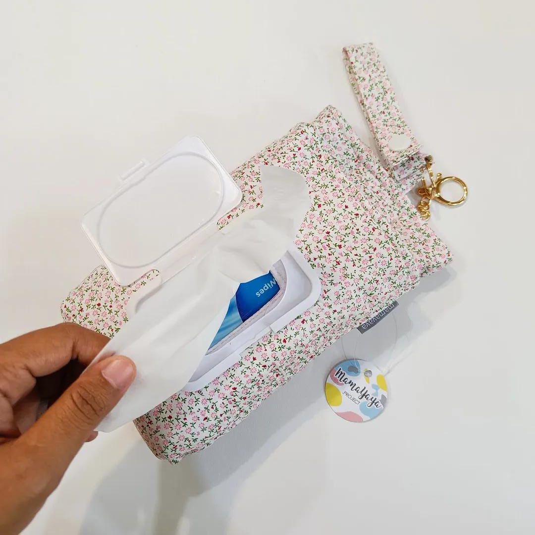 TISSUE POUCH 2 IN 1_BUNGA MINI PINK