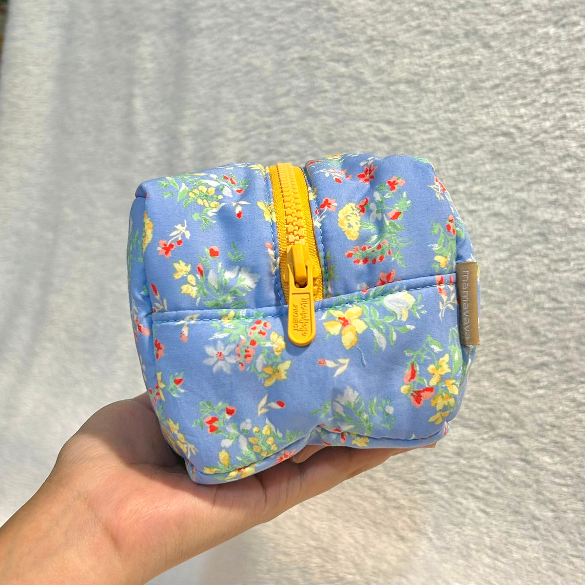 COSMETIC POUCH PUFFY_DITSY FLORAL BLUE
