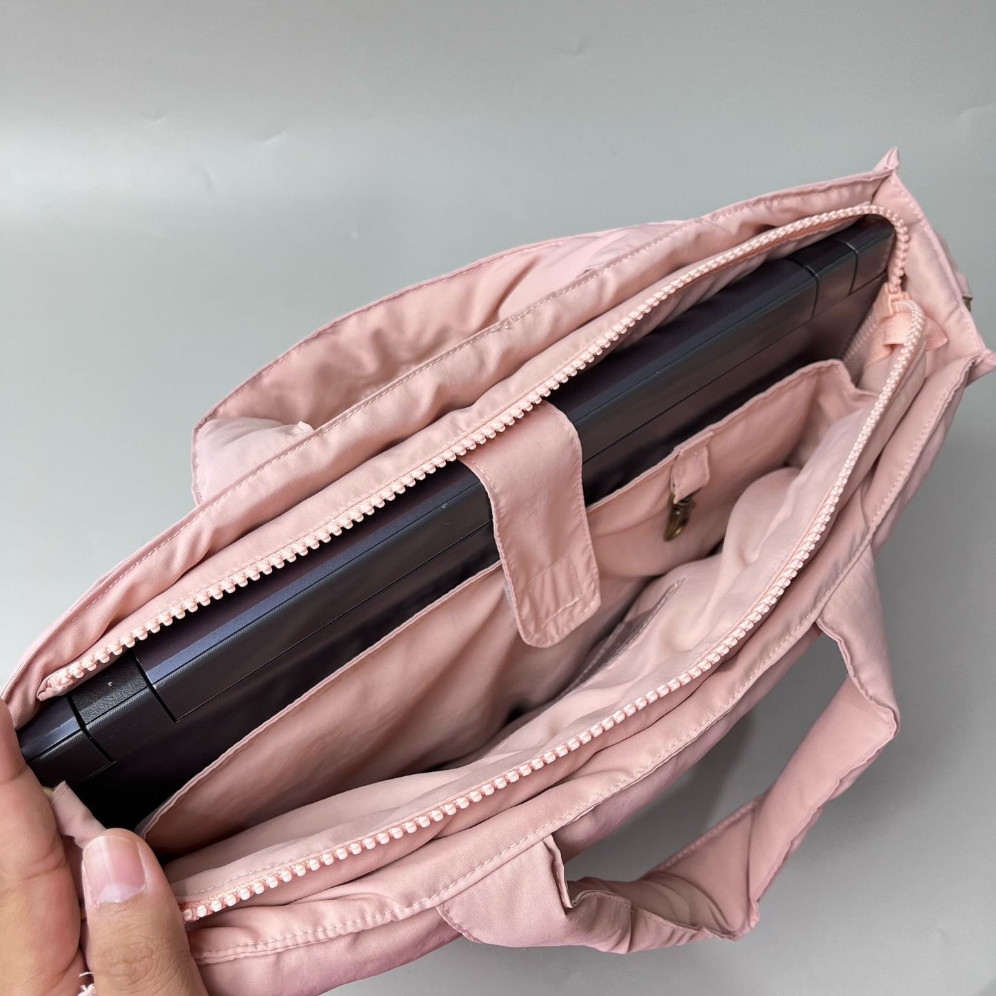 LAPTOP BAG + HAND SANITIZER_C7226_ROSEGOLD