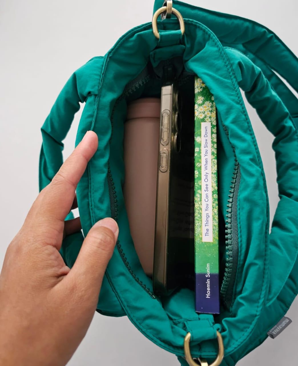 STB - SMALL TOTE BAG_TEAL GREEN