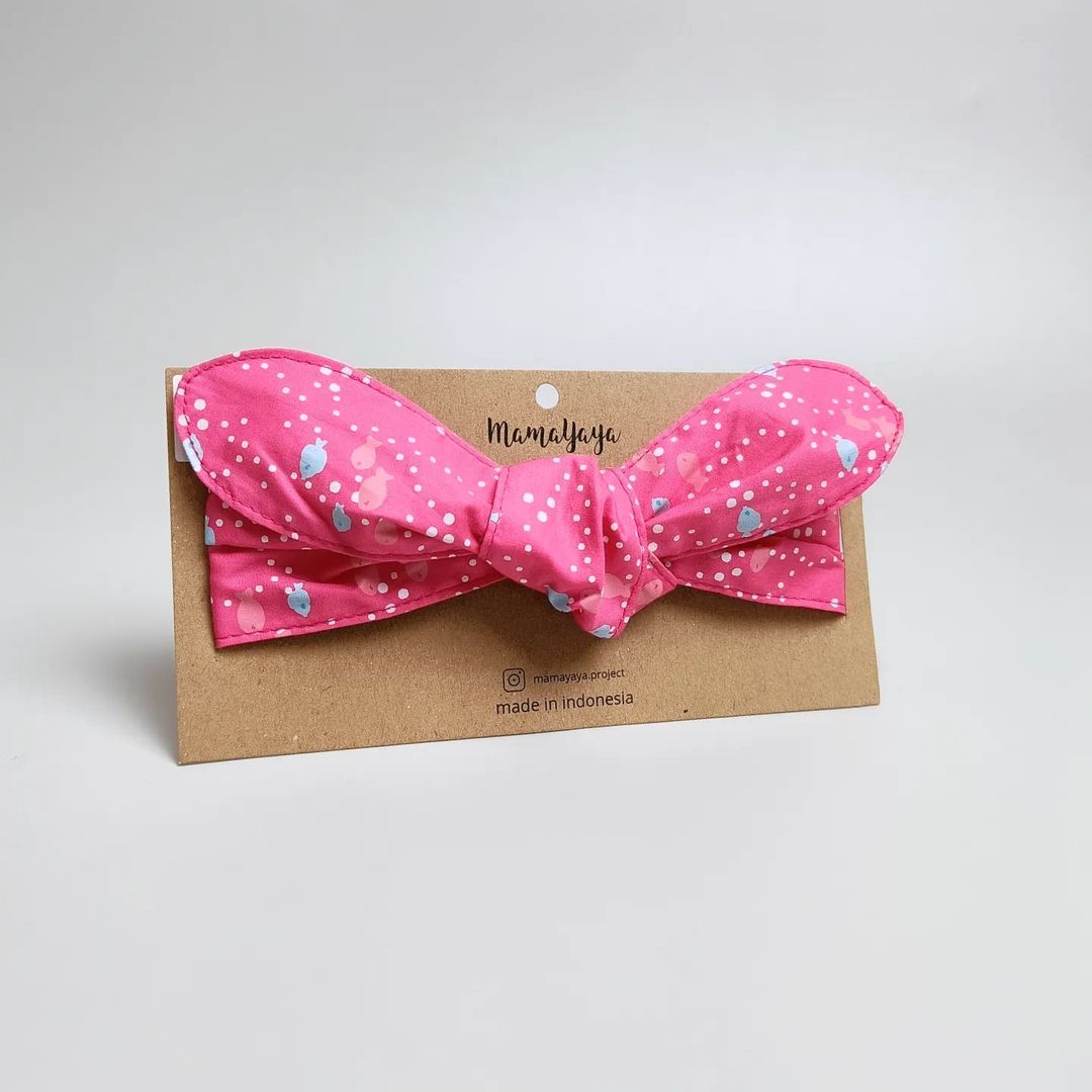 TOP KNOT HEADBAND_A3197_IKAN PINK