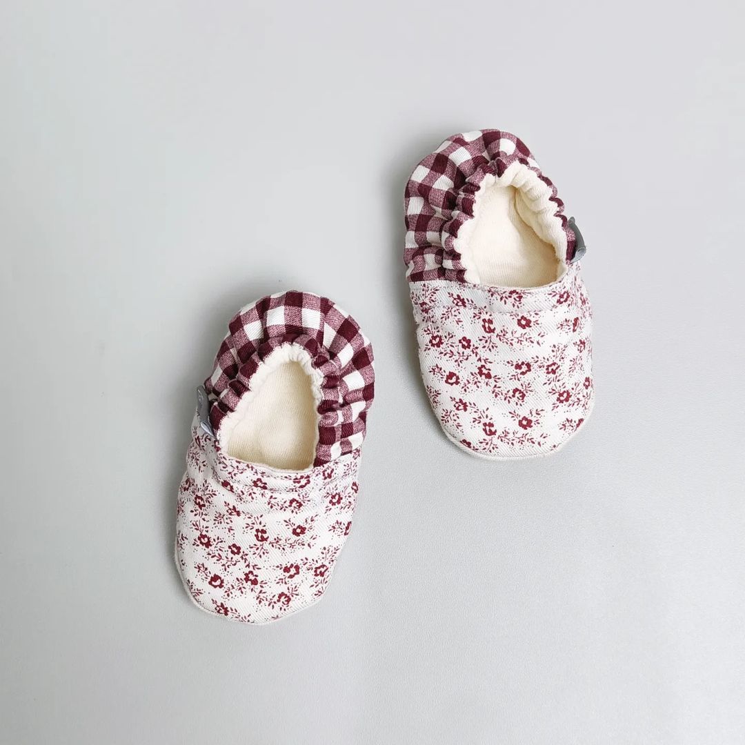 BABY SHOES_A4260_BUNGA MAROON_(9-12)