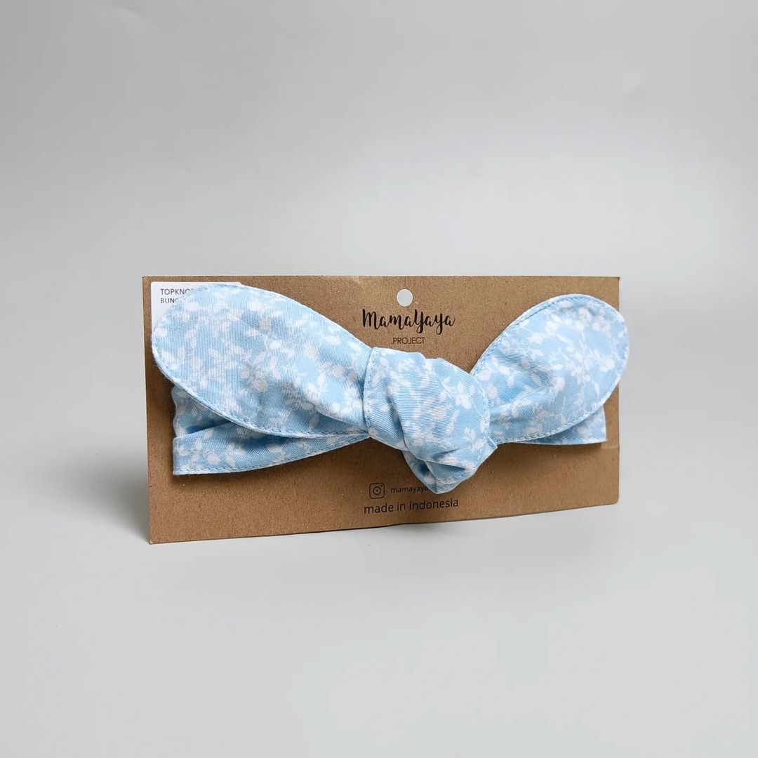 TOP KNOT HEADBAND_A3183_BUNGA CENGKEH BIRU