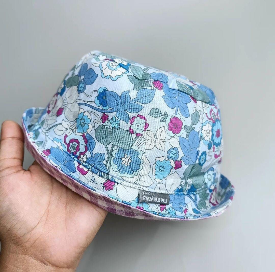BUCKET HAT_A4264_BUNGA ANEMONE HIJAU_50
