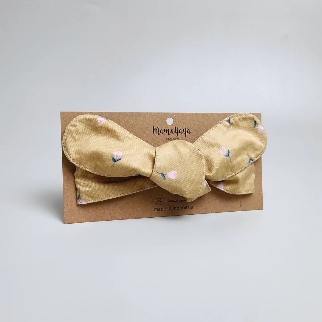 TOP KNOT HEADBAND_A3051_TULIP DASAR MUSTARD