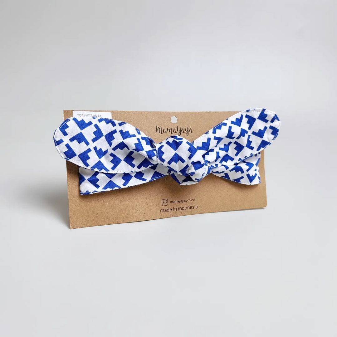 TOP KNOT HEADBAND_A3354_ABSTRAK BLUE