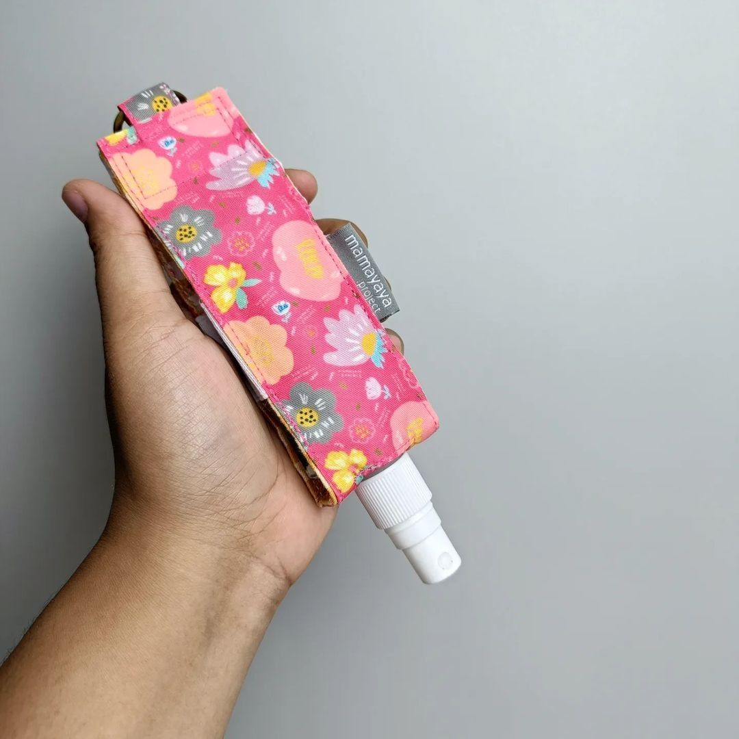 HAND SANITIZER HOLDER_C4199_AYANA FUCHSIA_MILKY