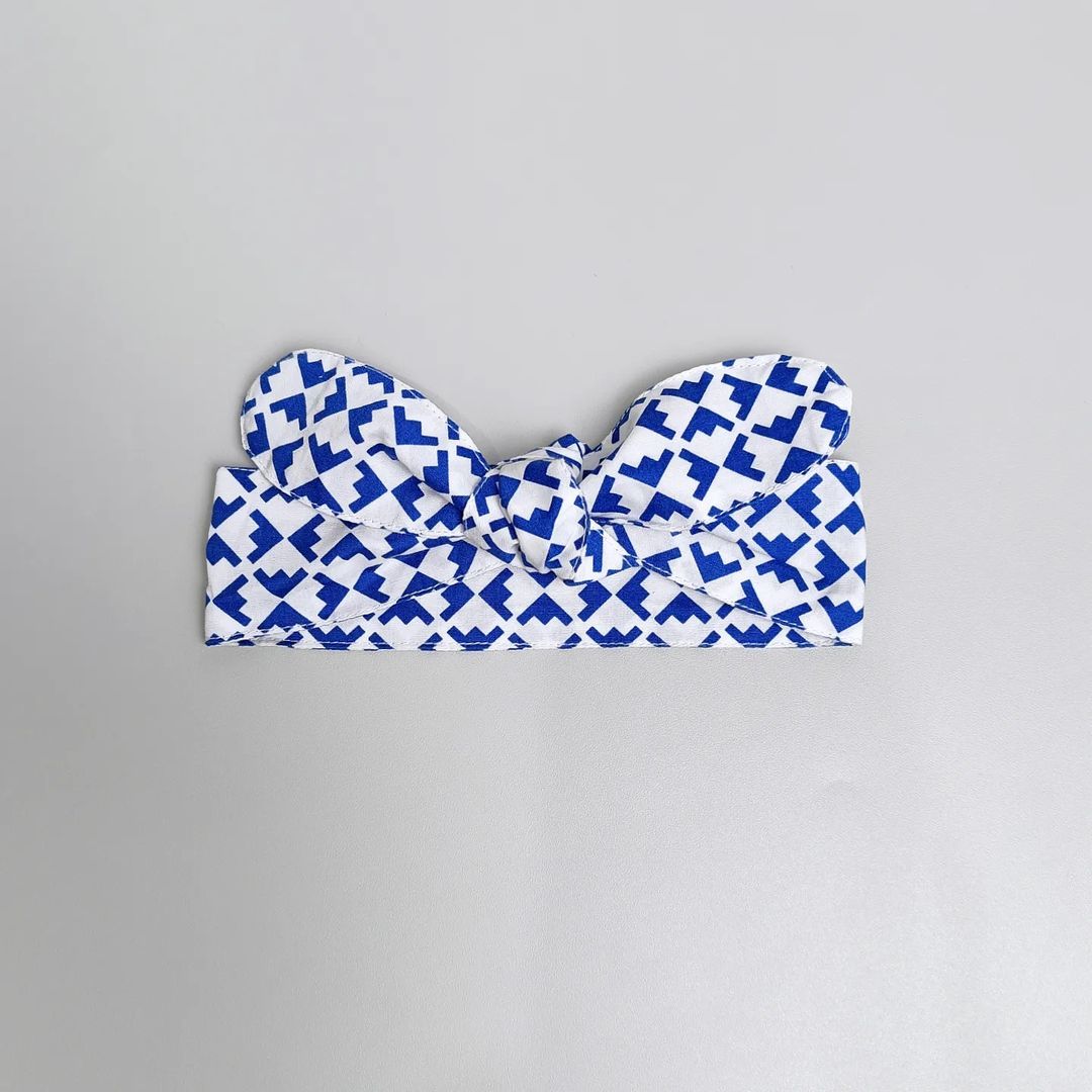 TOP KNOT HEADBAND_A3354_ABSTRAK BLUE