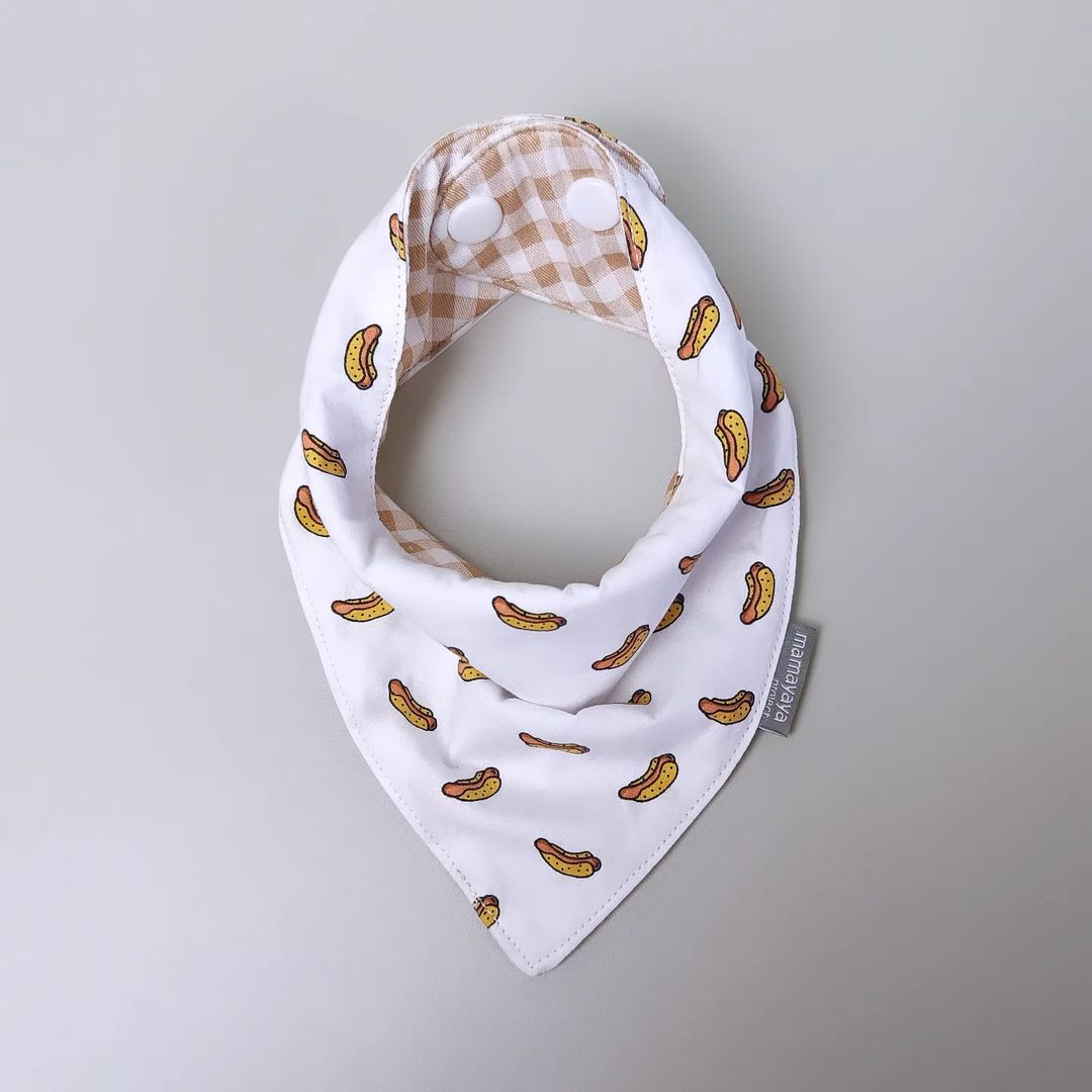 SCARF BIBS_A4169_HOTDOG PUTIH