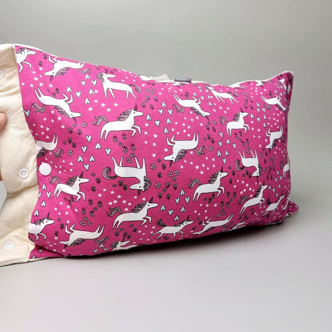 MINI TRAVEL NURSING ARM PILLOW_B4255_UNICORN FUCSHIA