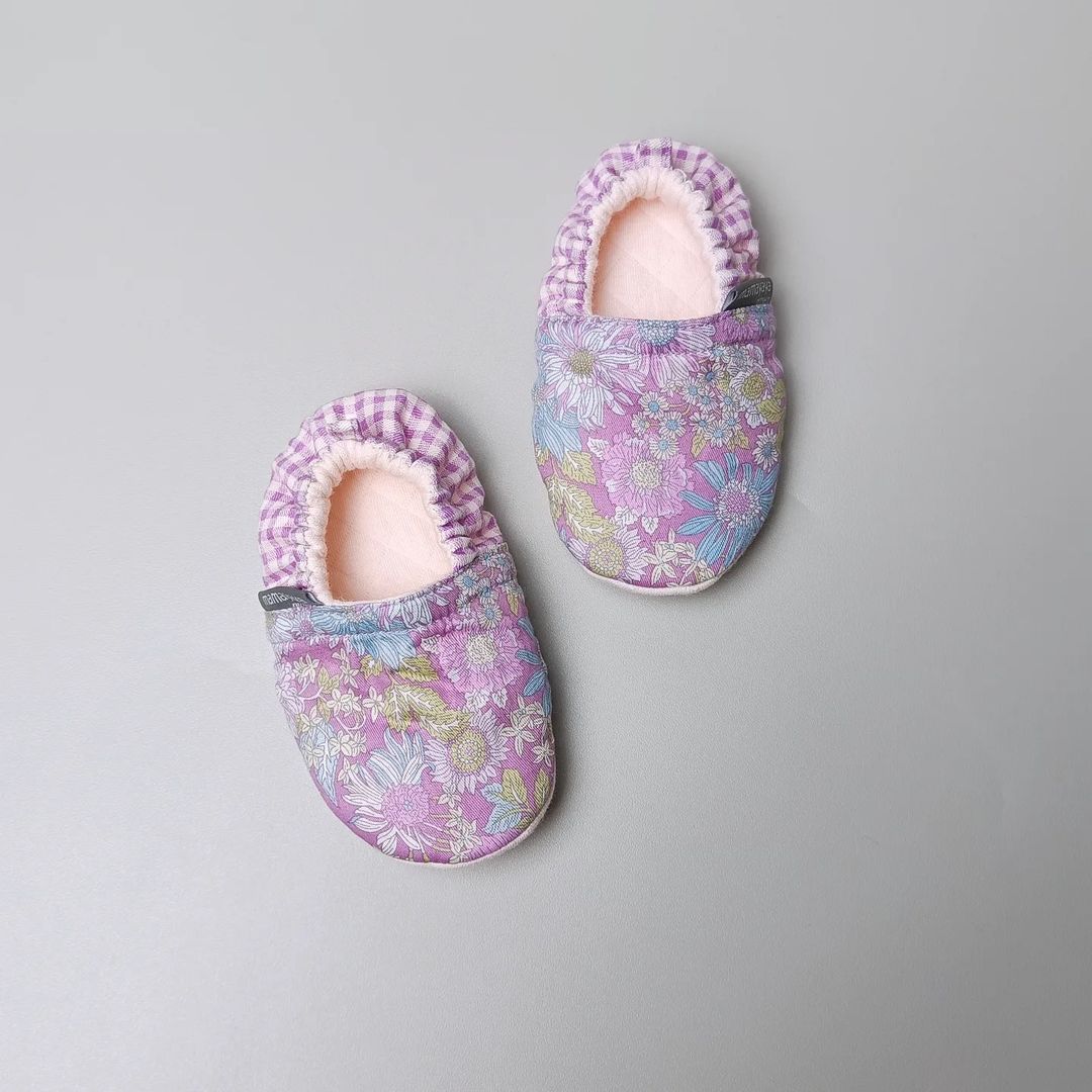 BABY SHOES_A6084_BUNGA KRISAN UNGU_(9-12)